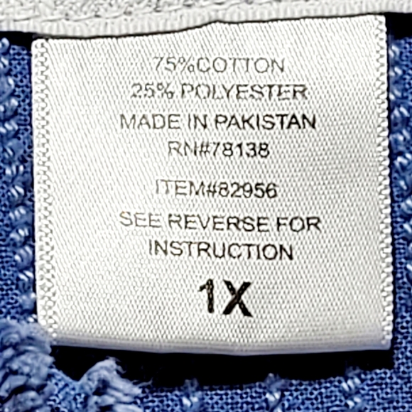 The Vermont Country Store Chenille Blossom Button-Front Bed Jacket Women's (1X) - Picture 10 of 13